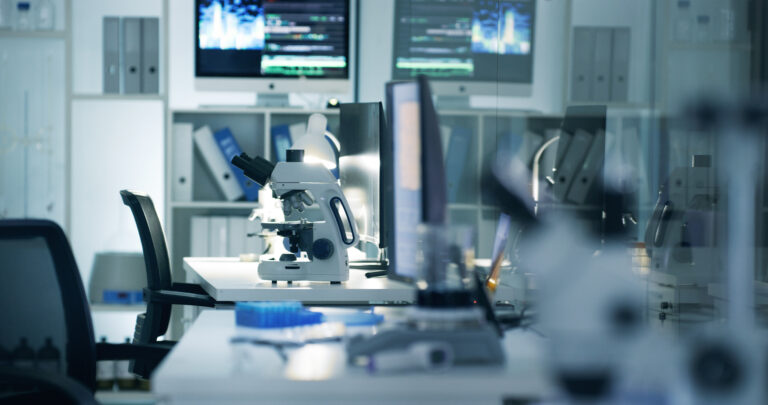 Stock image of a bio lab